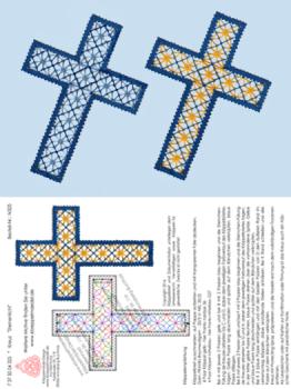 325  Klppelbrief Kreuz "Sternenlicht