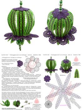 320 Klppelbrief "Frhlingsglckchen" 3​D-Objekt zum Aufhngen​​​