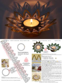 295 Klppelbrief  Faltstern" fr Holz-Teelichthalter