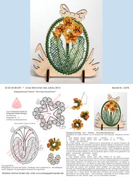 270 Klppelbrief "Himmelschlsselchen" - Blmchen des Jahres 2014