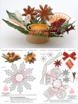 255 Klppelbrief  Gewrzkranz  fr Teelichthalter