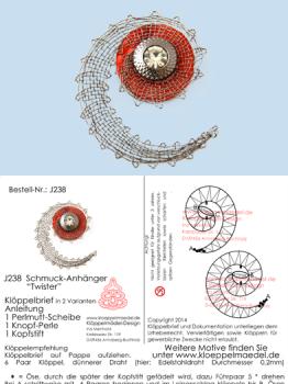 238 Klppelschmuck Bastelset  Schmuck-Anhnger Twister