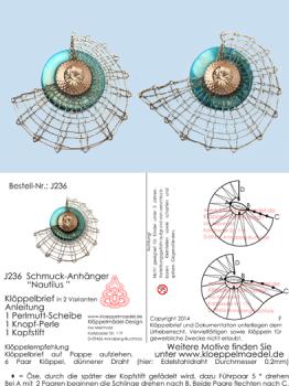 236 Klppelschmuck Bastelset Schmuck-Anhnger Nautilus