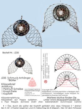235 Klppelschmuck Bastelset  Schmuck-Anhnger Bltter