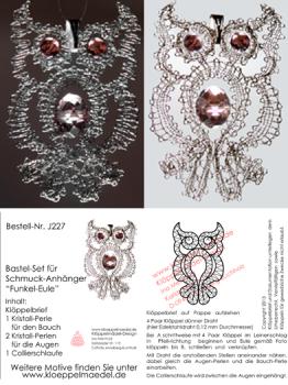 227 Klppelschmuck Bastelset Funkel-Eule"