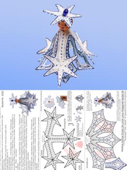 225 Bastelset Wintersternchen "Schneekristall"