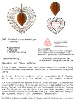 220 Klppelschmuck Bastelset  Sienaherz