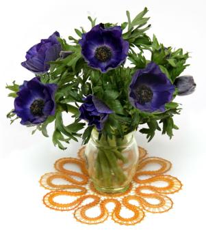 209 Klppelbrief  Bltendeckchen "Ringelblume