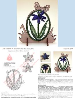 190 Klppelbrief "Blaustern - Scilla" - Blmchen des Jahres 2012