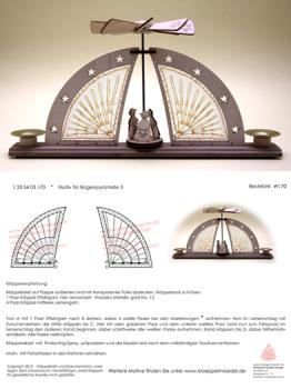 170 Klppelbrief Klppeleinsatz fr Bogenpyramide Motiv 3