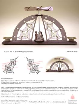 169 Klppelbrief Klppeleinsatz fr Bogenpyramide Motiv 2