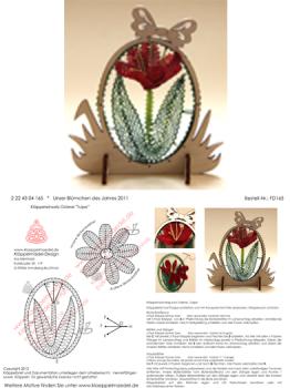 165 Klppelbrief "Tulpe" - Blmchen des Jahres 2011