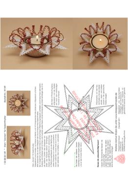 149 Klppelbrief  Stern Zacken fr Teelichthalter