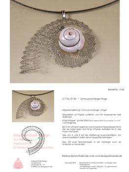 145 Klppelbrief Schmuck-Anhnger "Woge