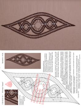 136 Klppelbrief Rhombenmotiv "Kreise"