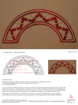 126 Klppelbrief Klppeleinsatz Zick-Zack fr Lichterbogen