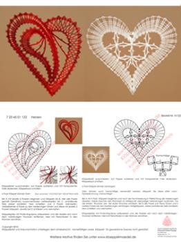 122 Klppelbrief "2 Herzmotive"