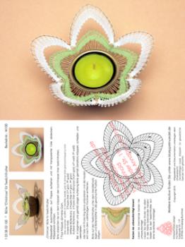 100 Klppelbrief  Stern Christrose fr Teelichthalter