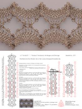 071 Klppelbrief Schmuck-Anhnger+Armband+Ohrringe "Konkav