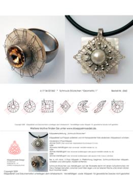 062 Klppelbrief 7 Schmuck-Anhnger "Geometric 1 fr Wechselschmuck