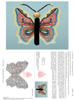 032 Klppelbrief Schmetterling "Kleiner Fuchs" fr Chenille Krper