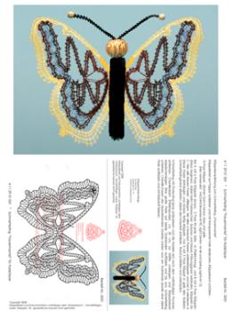 031 Klppelbrief Schmetterling "Trauermantel" fr Chenille Krper