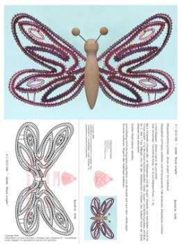 030 Klppelbrief Libelle "Blaue Jungfer" fr Holzkrper