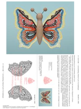 028 Klppelbrief Schmetterling "Kleiner Fuchs" fr Holzkrper