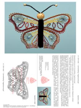023 Klppelbrief Schmetterling "Tagpfauenauge" fr Chenille Krper
