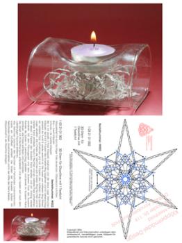 002 Klppelbrief Einsatz "Stern" fr Glasleuchter