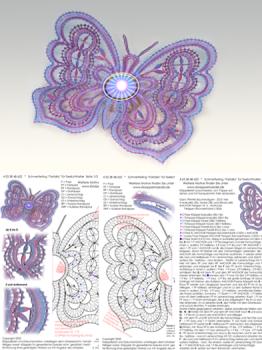 652 Klppelbrief Schmetterling "Farfalla" fr Teelichthalter