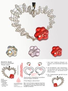 646 Klppelschmuck Bastelset "Pfoten-Liebe"