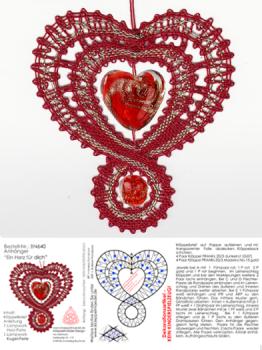 640 Bastel-Set Anhnger "Ein Herz fr dich"