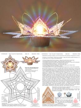 634 Klppelbrief Stern "Arcalis" Teelichthalter