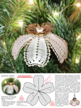 627 Bastelset Anhnger  Blte "Christrose"