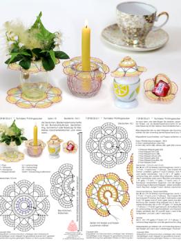 611 Klppelbrief Tischdeko "Frhlingszauber"