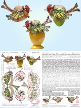 610 Klppelbrief Vgelchen Stieglitz"
