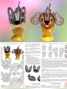 607 Klppelbrief Htchen Hndchen" fr Eier