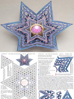 591 Klppelbrief Stern "Stella" fr Teelichthalter