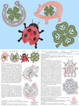 527 Klppelbrief 4 Motive "Viel Glck!"