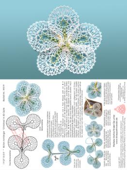 519 Klppelbrief "Christrose" in 3D-Optik zum Aufhngen