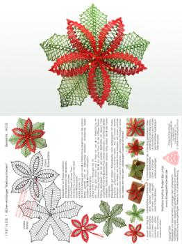 518 Klppelbrief "Weihnachtsstern" in 3D-Optik zum Aufhngen