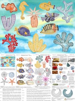 512 Klppelbrief  Sdsee-Zauber Motive fr "Aquarium" oder Keilrahmen