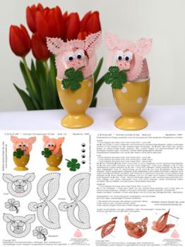 499 Klppelbrief Htchen Schweinchen" fr Eier