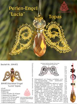 493 Bastelset Perlen-Engel "Lucia" Topas