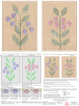 479 Klppelbrief Torchon-Motive "Heidelbeere" und "Preiselbeere"