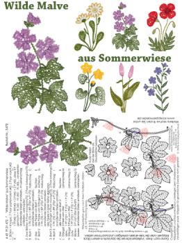 472 Klppelbrief "Wilde Malve" aus Sommerwiese