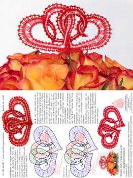 457 Klppelbrief "Zwei verschlungene Herzen"