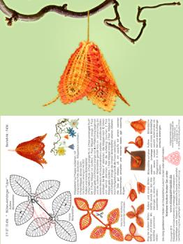 436 Klppelbrief "Tulpe" - Frhblher in 3D-Optik zum Aufhngen