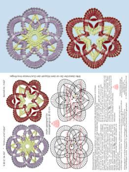 427 Klppelbrief "Krokus und Tulpe in die Blte geblickt